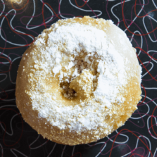 Mary Lee-Mon - Lemon glaze, powdered sugar and graham crackers donut.